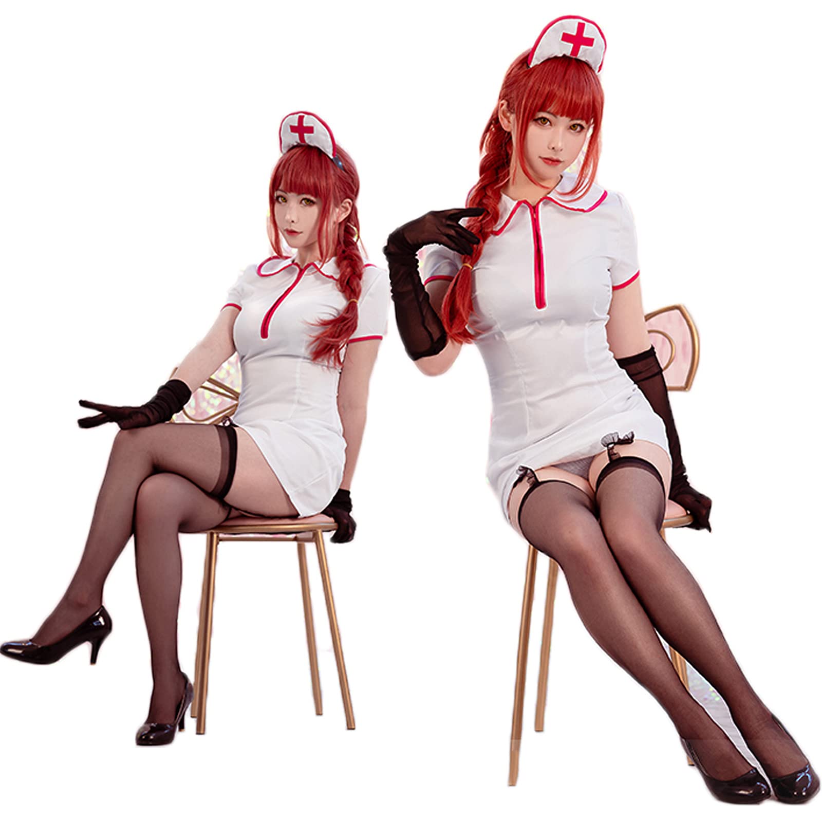 Amazon.co.jp: チェンソーマン コスプレ マキマ パワー コスプレ衣装